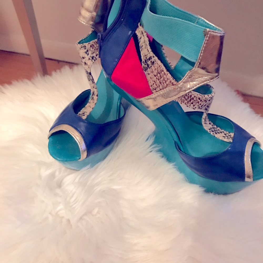 Unique colourful shoes